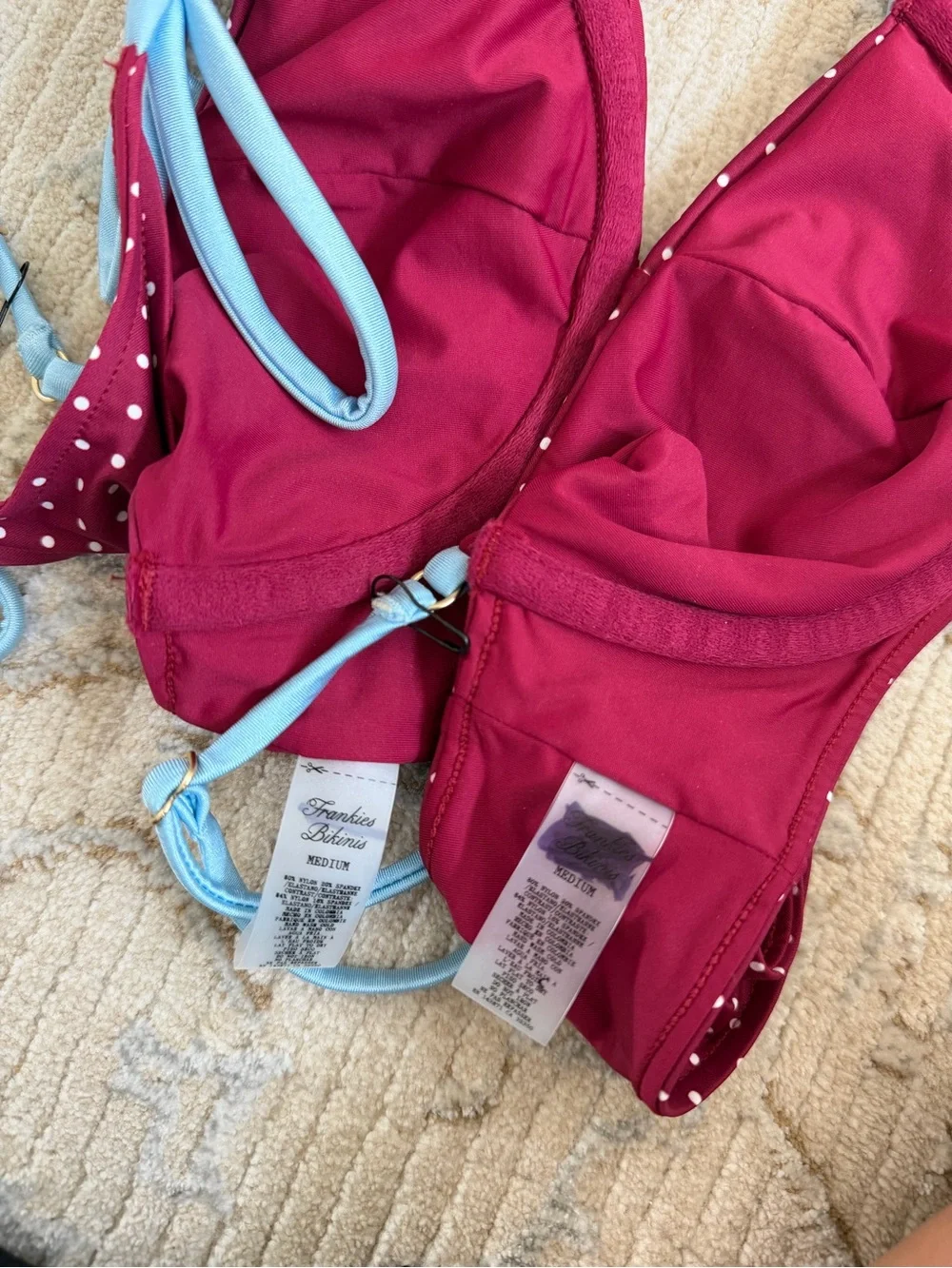 Frankie’s Bikini Cola Polka Dot Bikini Top